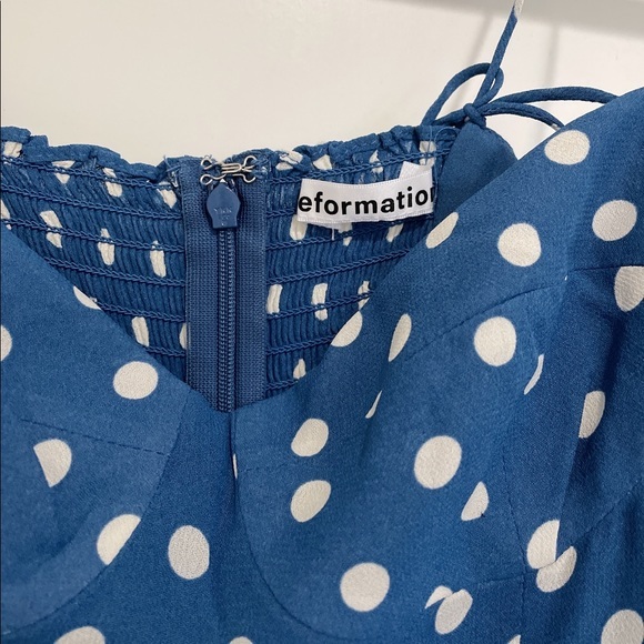 NWT Reformation Juliette Dress Lazuli 💙 - Picture 5 of 8